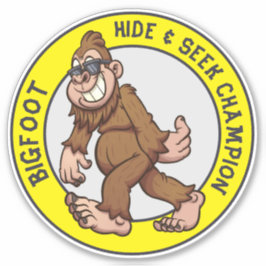 Pie grande | Pegatina Sasquatch (Editable)