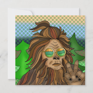 Pie grande Retro   Pop Art Sasquatch