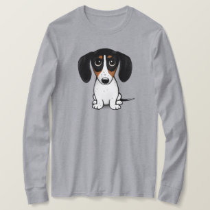 Piebald Dachshund Cortó Camiseta De Perro Camiset