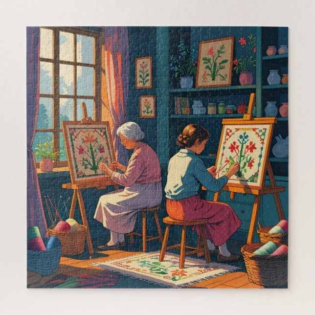 Piece by Piece-Stitch by Stitch Puzzle for Crafter (Vertical)