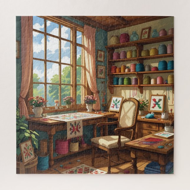 Piece by Piece-Stitch by Stitch Puzzle for Crafter (Vertical)