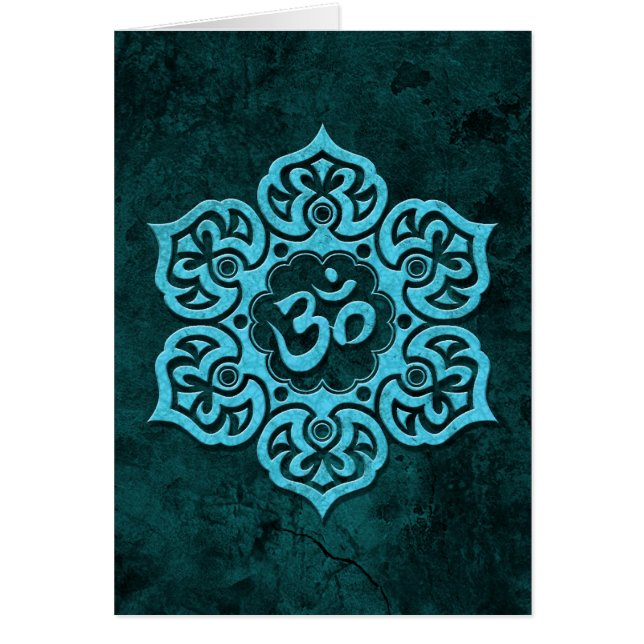 Piedra azul OM floral (Frente)