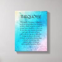 Piedra azul turquesa de nacimiento: lienzo de arte