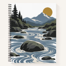 Piedra en el Arroyuelo | Cuaderno Moderno de la Na