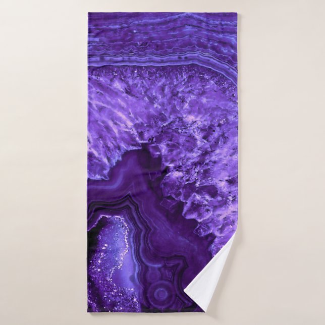 Piedra mineral de grano mineral ultravioleta púrpu (Toalla de baño)