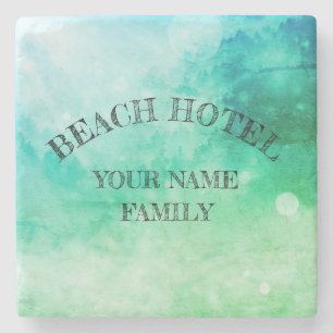 Piedra para Posavasos Decoración Hotel de Playa