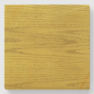 Piedra Posavasos cuadrado de veta de madera amarillo dora