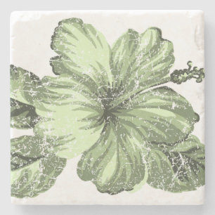 Piedra Posavasos de bar Tiki de Lanai Hawaiian Hibiscus