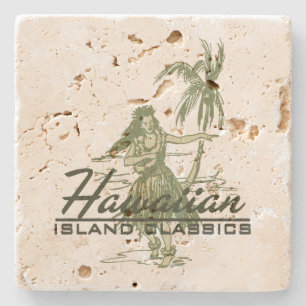 Piedra Posavasos de barra Tiki de Tradewinds Hawaiian Hul