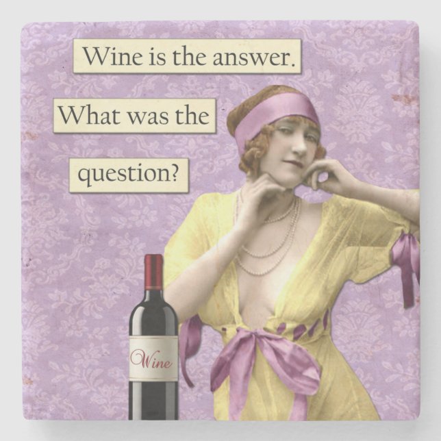 Piedra Posavasos de Humor Antiguo (Anverso)