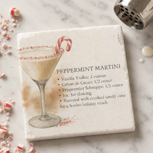 Piedra Posavasos de licor de Navidad