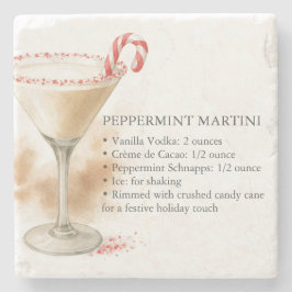Piedra Posavasos de licor de Navidad