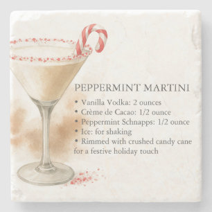 Piedra Posavasos de licor de Navidad