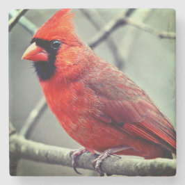 Piedra Posavasos de mármol Cardenal Rojo Bordes más oscur