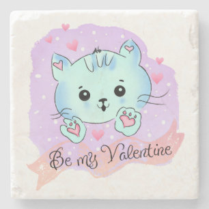 Piedra Posavasos de mármol Día de San Valentín por Mine