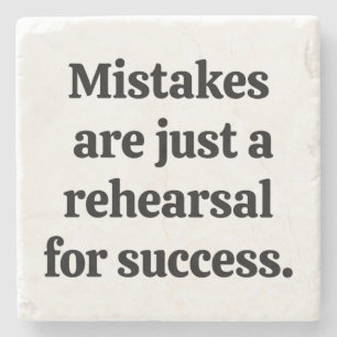 Piedra Posavasos de mármol para errores