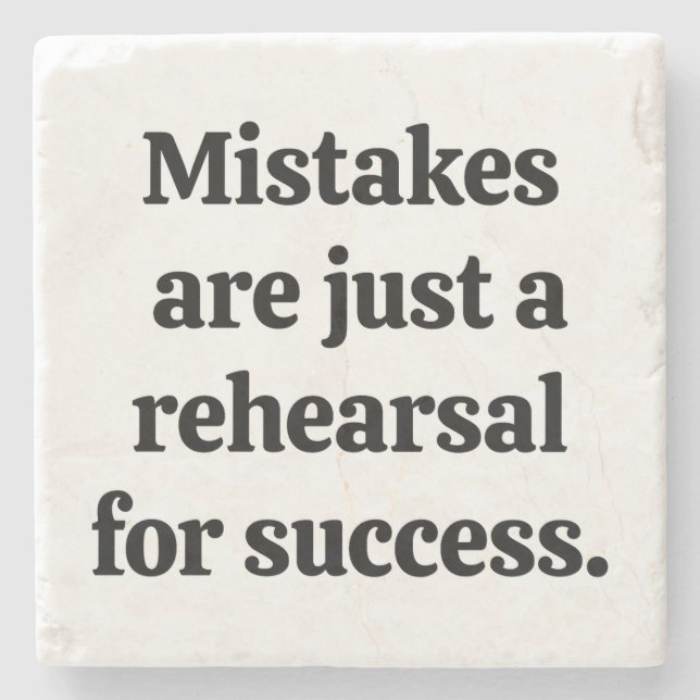 Piedra Posavasos de mármol para errores (Anverso)