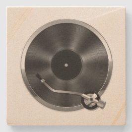Piedra Posavasos de tocadiscos de álbum