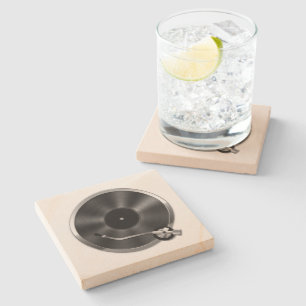 Piedra Posavasos de tocadiscos de álbum