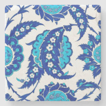 Posavasos Floral de Hoja Saz Iznik Otomano