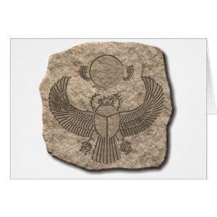 Piedra sagrada de Scarab en el Antiguo Egipto