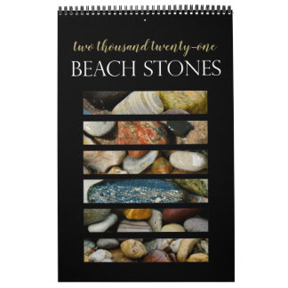Piedras de playa del Calendario del Lago Michigan