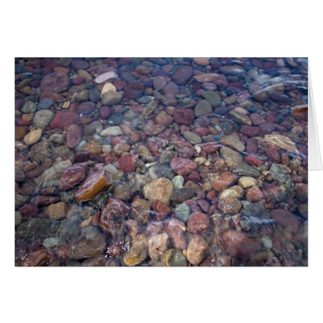 Piedras en el lago en el Parque Nacional Glacier (Anverso (Horizontal))