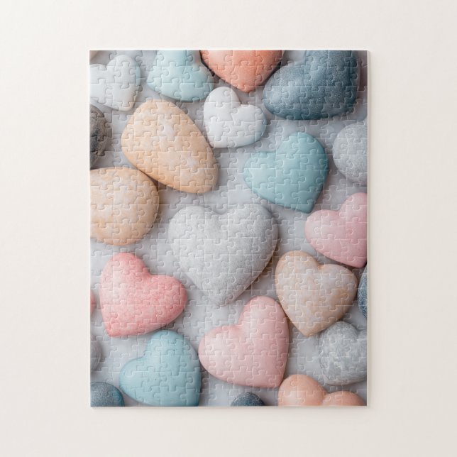 Piedras en forma de corazón Rompecabezas (Vertical)