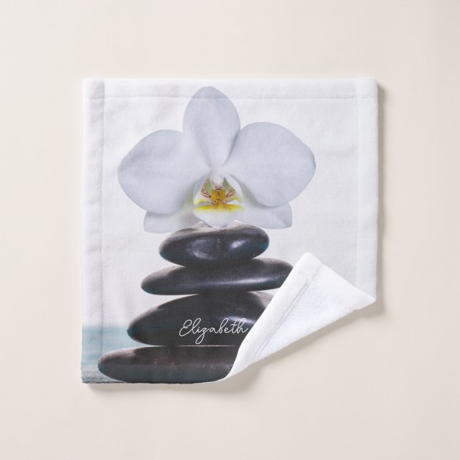 Piedras en Zen Orquídea Blanca (Toallita)