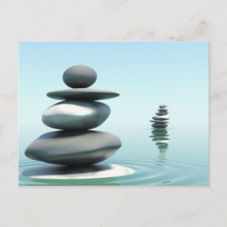 Piedras en Zen Postal de medio día