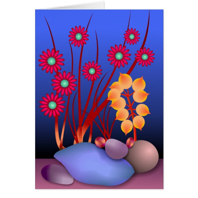 Piedras y flores (Frente)