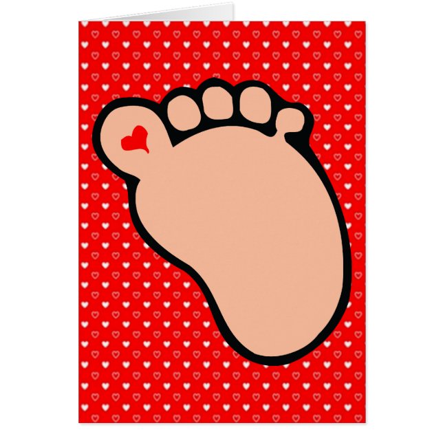 piel clara de la huella de bebé (Frente)