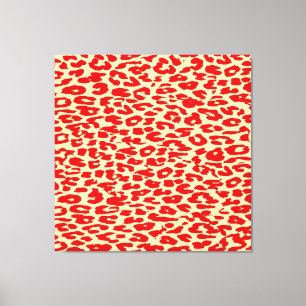 Piel De Impresión De Animales Retro Rojo De Leopar