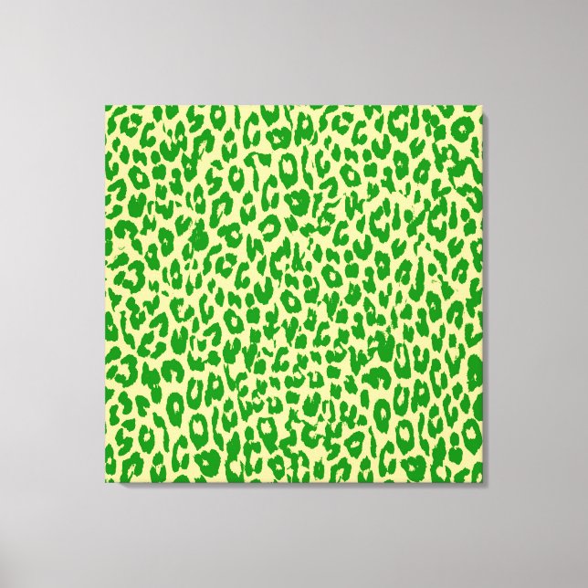 Piel De Impresión De Animales Verdes De Leopardo - (Anverso)