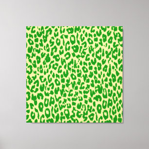 Piel De Impresión De Animales Verdes De Leopardo -
