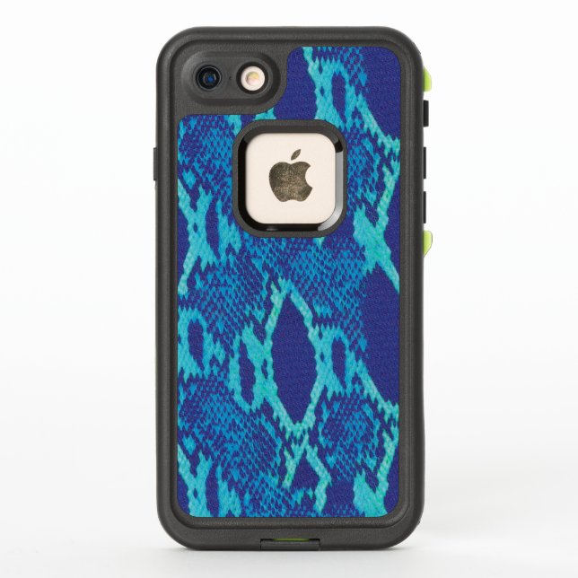 Piel de serpiente en azul (Reverso)