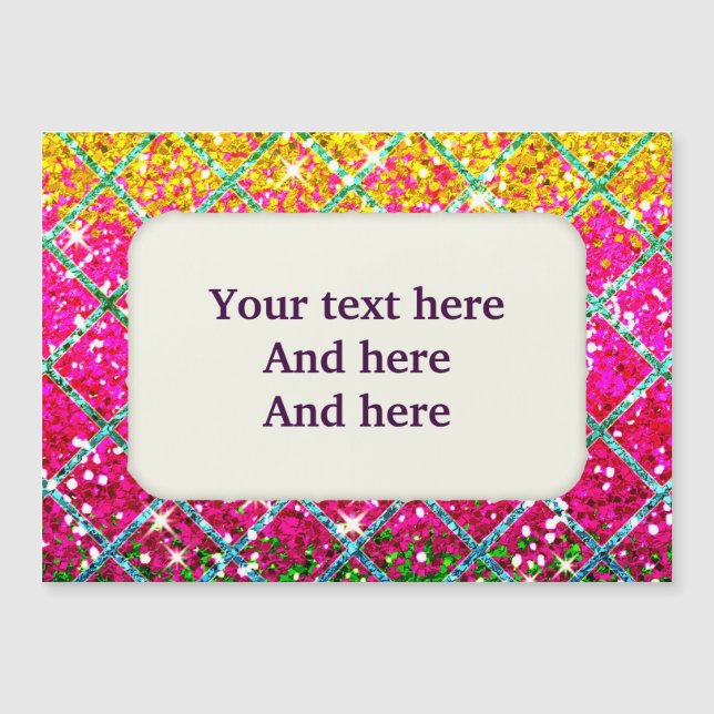 Piel de serpiente rosa purpurina (Anverso)