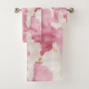 Piel de vaca blanco rosado Rubor