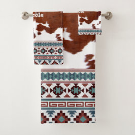 Piel de vaca occidental del Boho ruso moderno