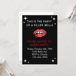 Piel iluminada de una invitación asesina