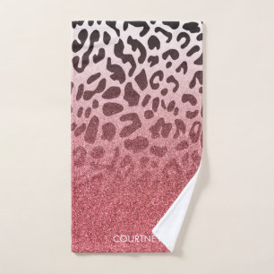 Piel leopardo rosada Purpurina