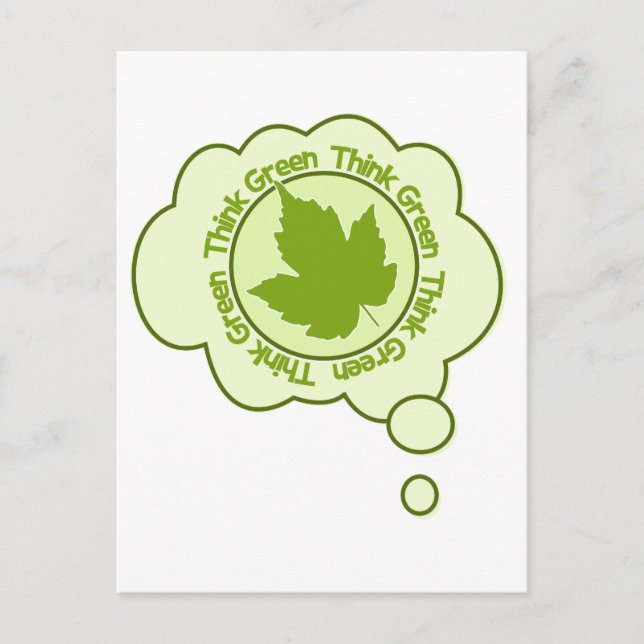Piensa en la postal verde - personalizar (Anverso)
