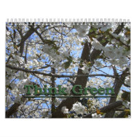 Piense el calendario verde