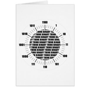 Piense el reloj binario (el humor del friki)