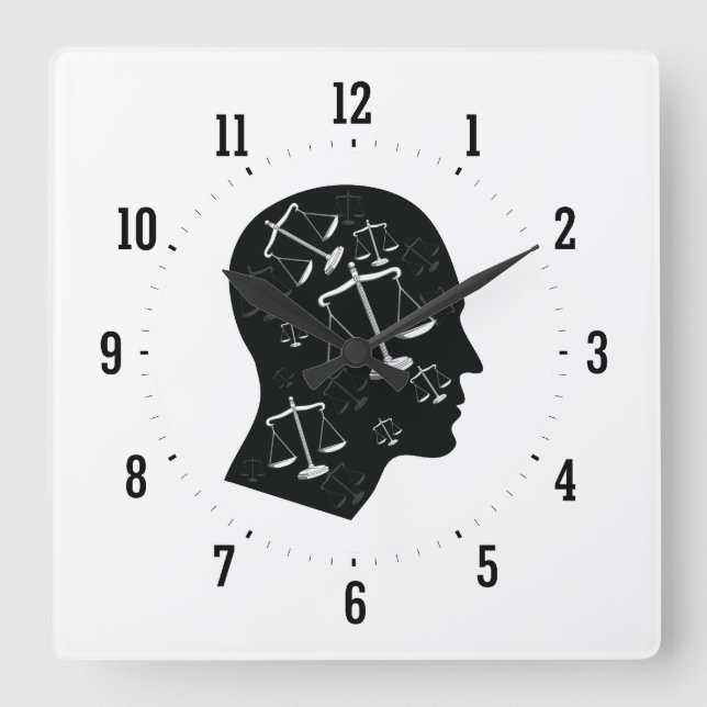 Piense en el reloj de pared de la justicia (Anverso)