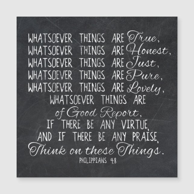 Piense en escritura cristiana de la biblia de (Anverso)