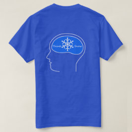 ¡piense en la nieve! playera