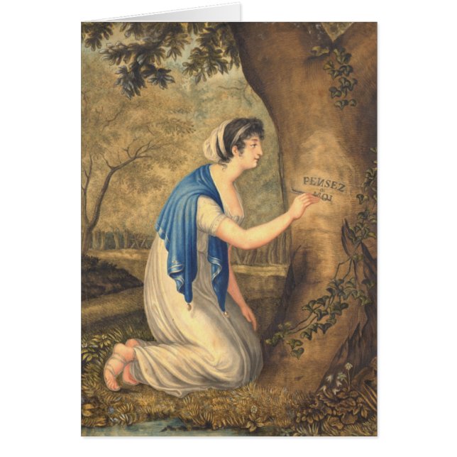 Piense en mí la tarjeta (Frente)