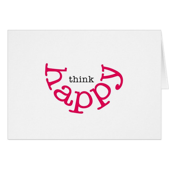 Piense feliz (la sonrisa roja) (Anverso (Horizontal))