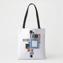 Piense fuera de la bolsa de tocador Inspiradora